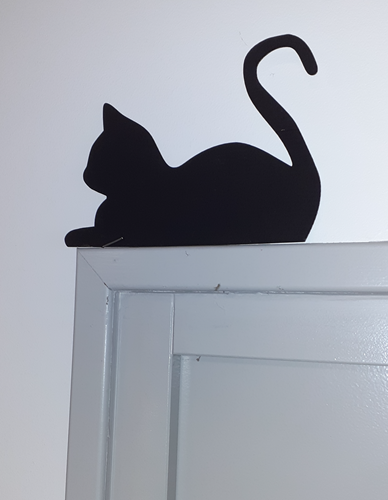 Décoration de porte - Chat